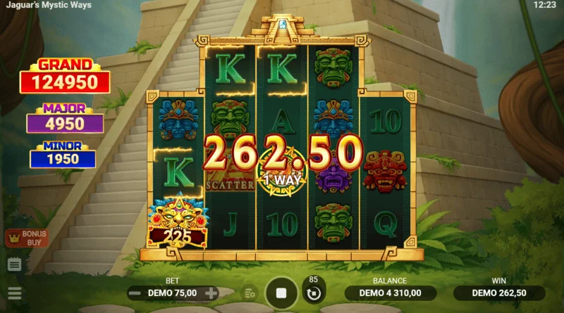 Jaguar's Mystic Ways - base game win